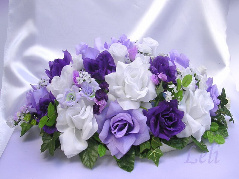 Purple and White Rose Bouquet — Calm
