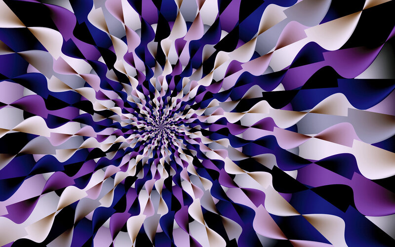 purple and white spiral pattern