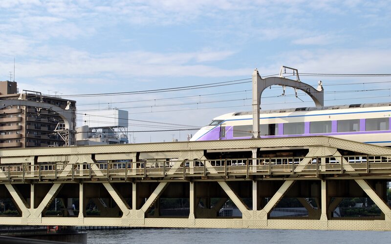 Purple and White Train — Calm