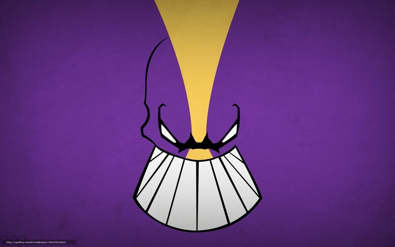 purple and yellow abstract face