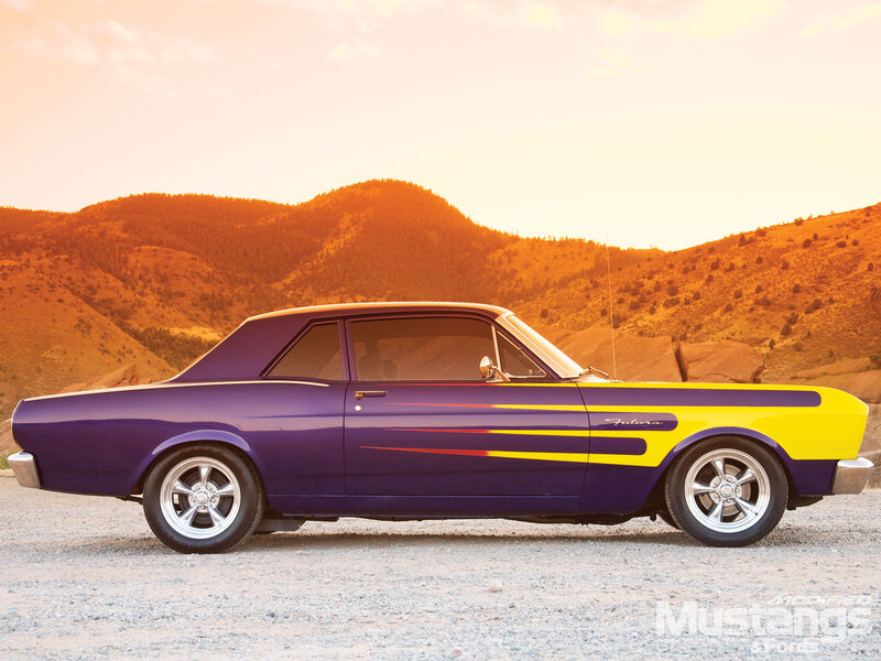 Purple and Yellow Car