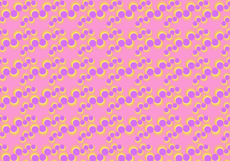 purple and yellow circle pattern
