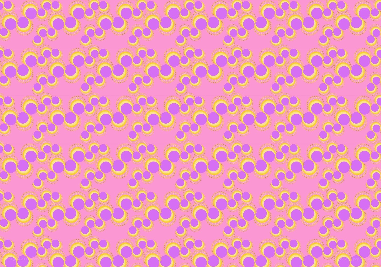 purple and yellow circle pattern