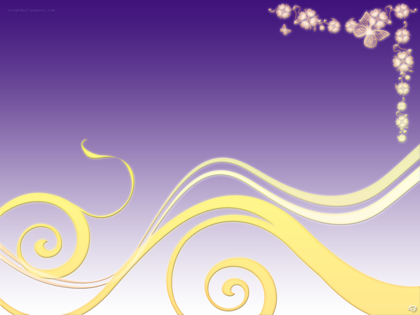 purple and yellow floral design