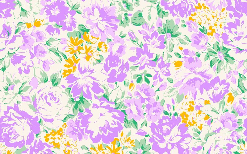 Purple and Yellow Flowers — Cheerful
