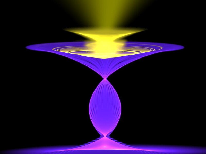 Purple and Yellow Light Structure