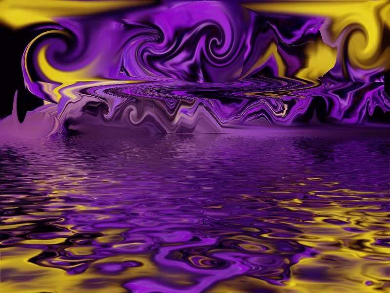 Purple and Yellow Swirls