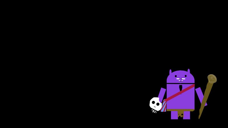 Purple Android Character