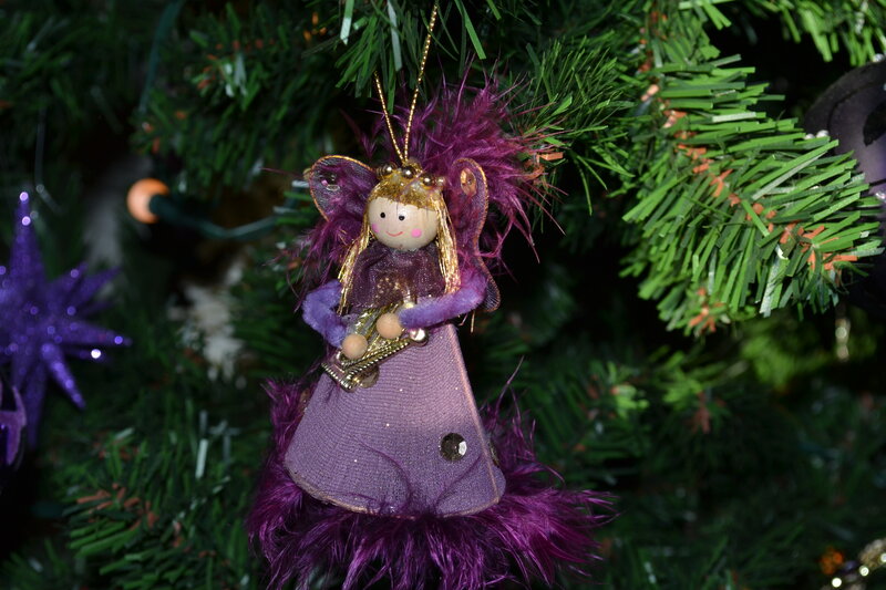 Purple Angel Ornament