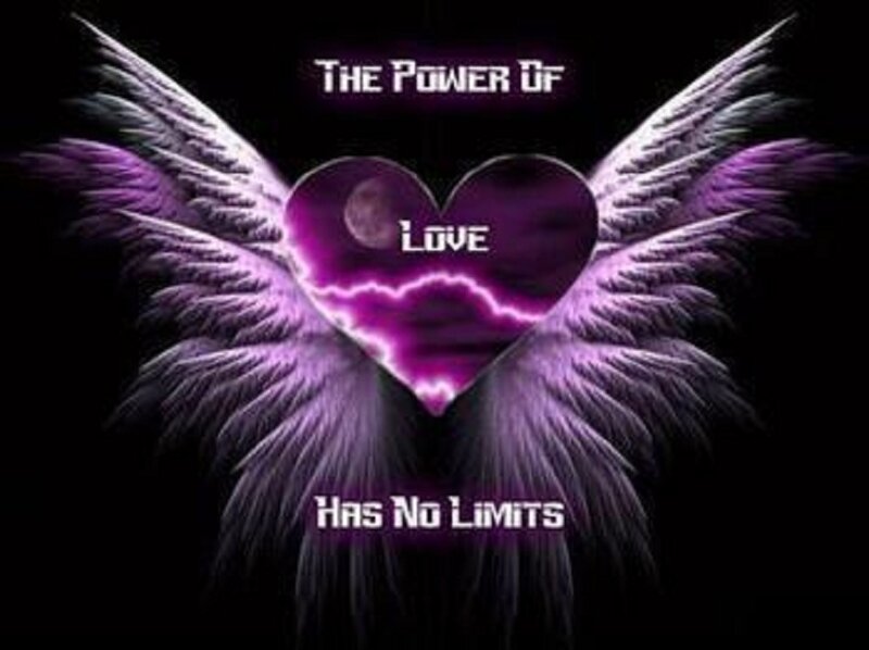 Purple Angel Wings — Dramatic, Night