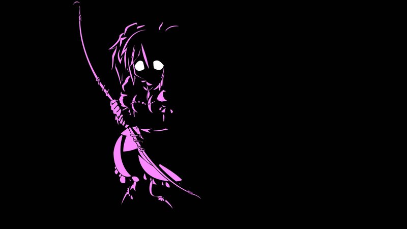 Purple Anime Character