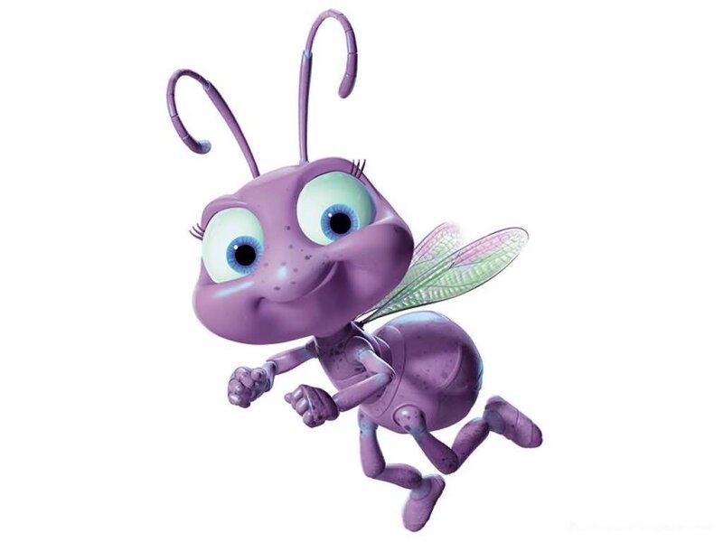 purple ant character from animated film