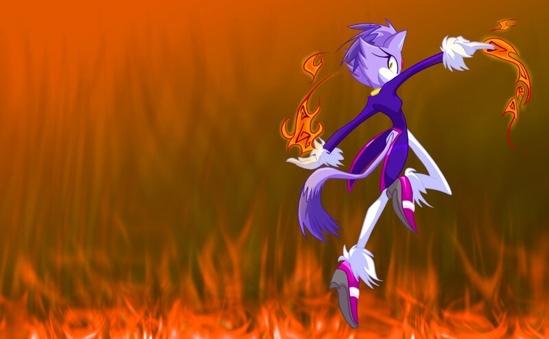 Purple Anthropomorphic Cat