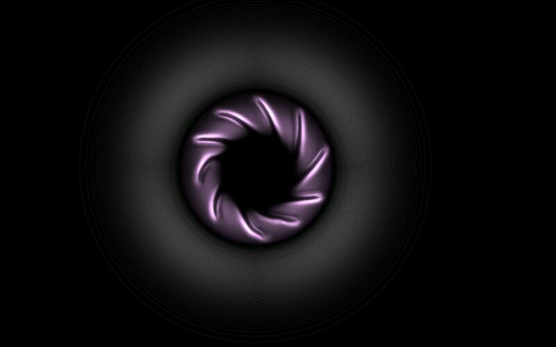 purple aperture tunnel