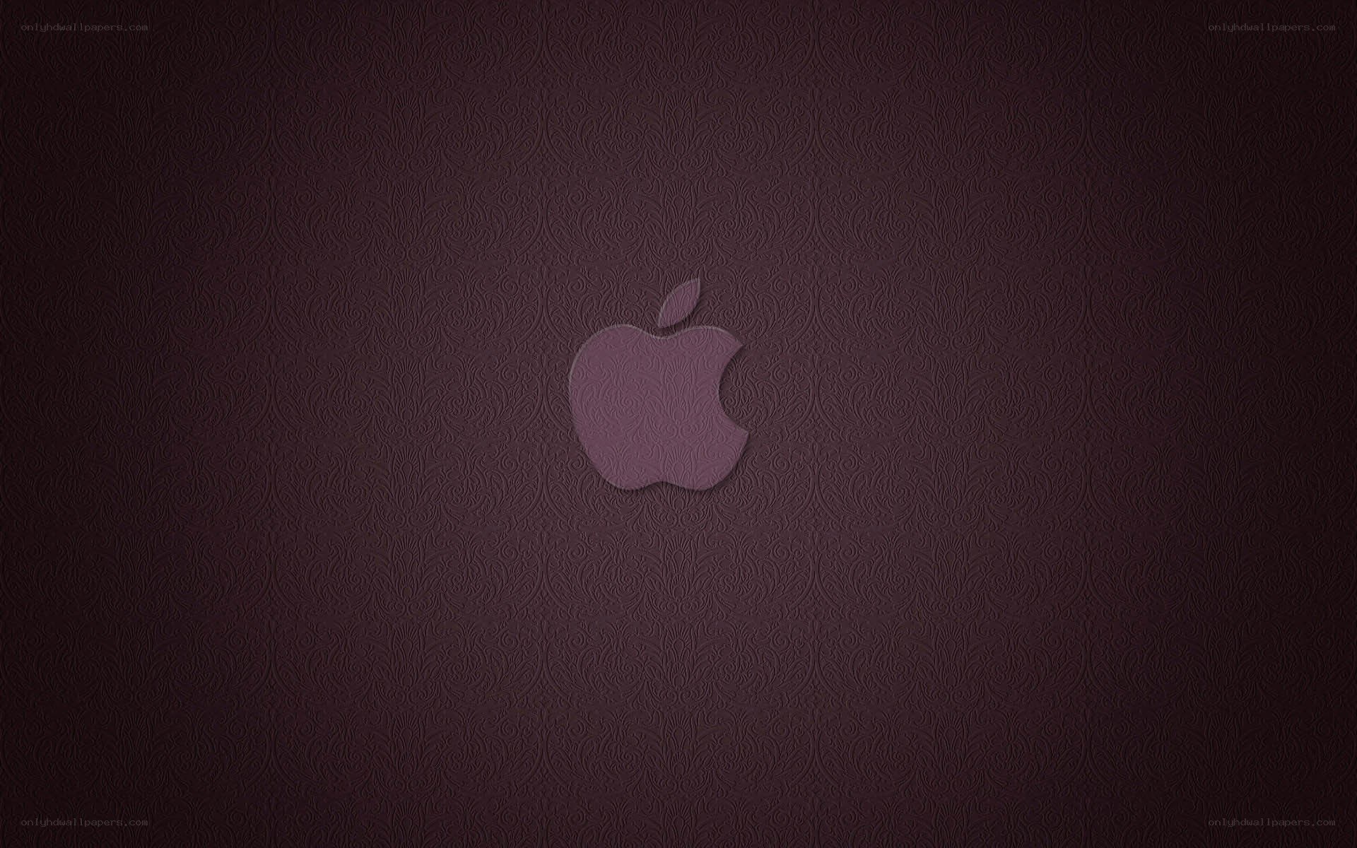 purple apple logo wallpaper
