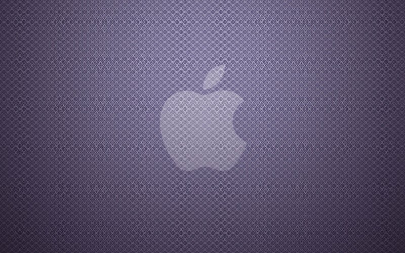 purple apple logo wallpaper