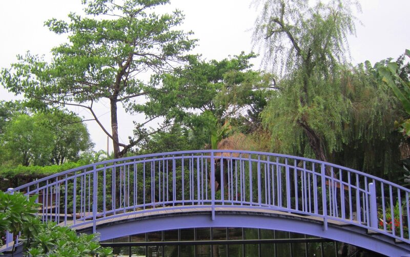 Purple Arched Bridge