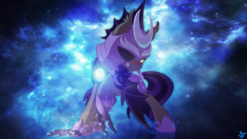 Purple Armored Character — Blue