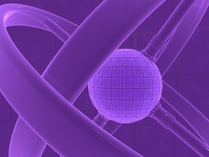 purple atomic model