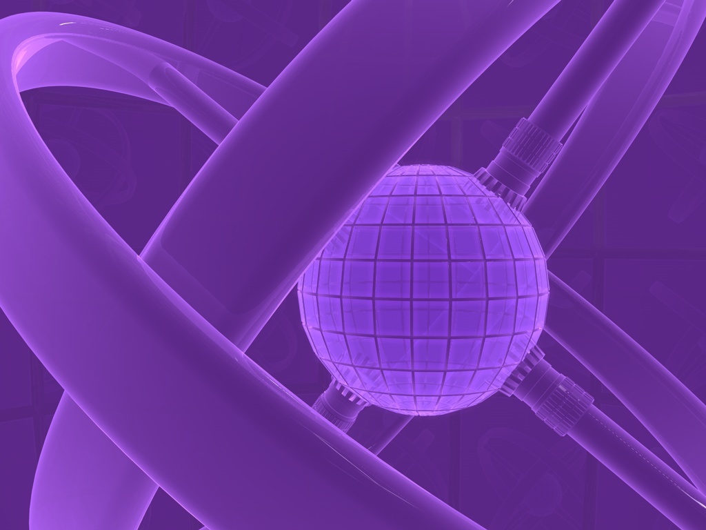 purple atomic model