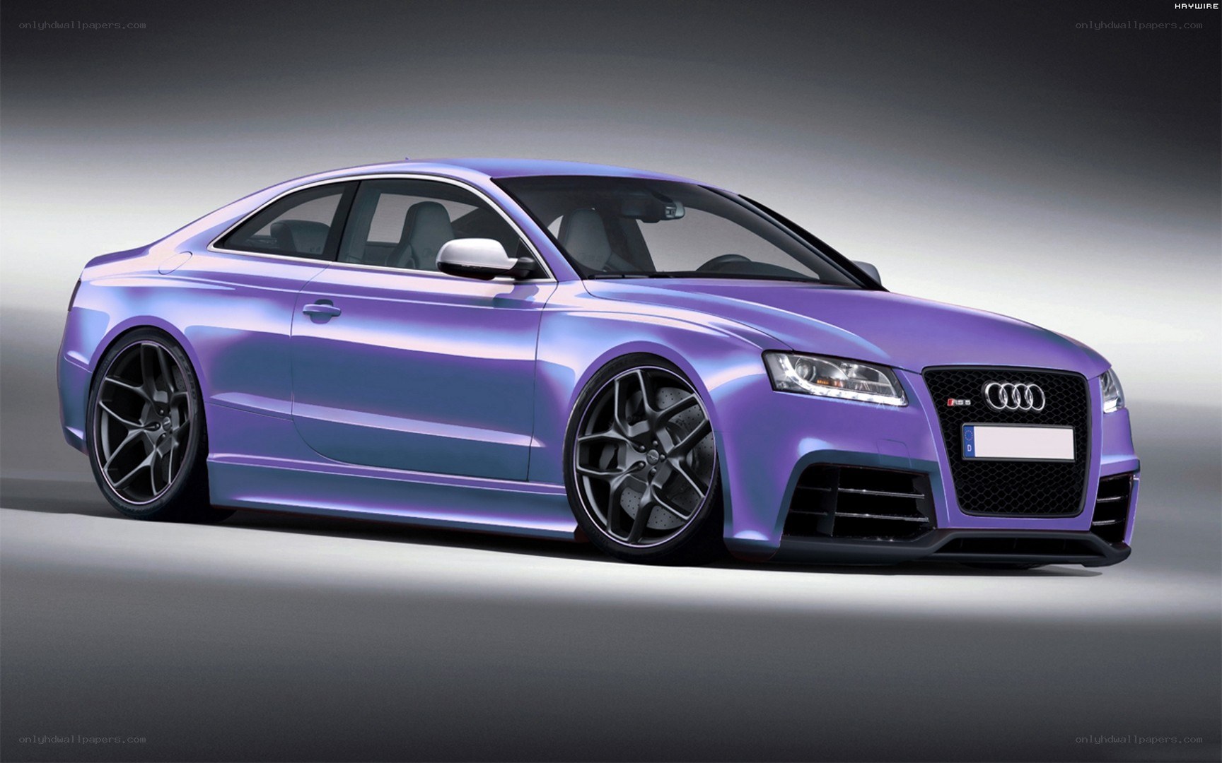purple audi rs5 coupe