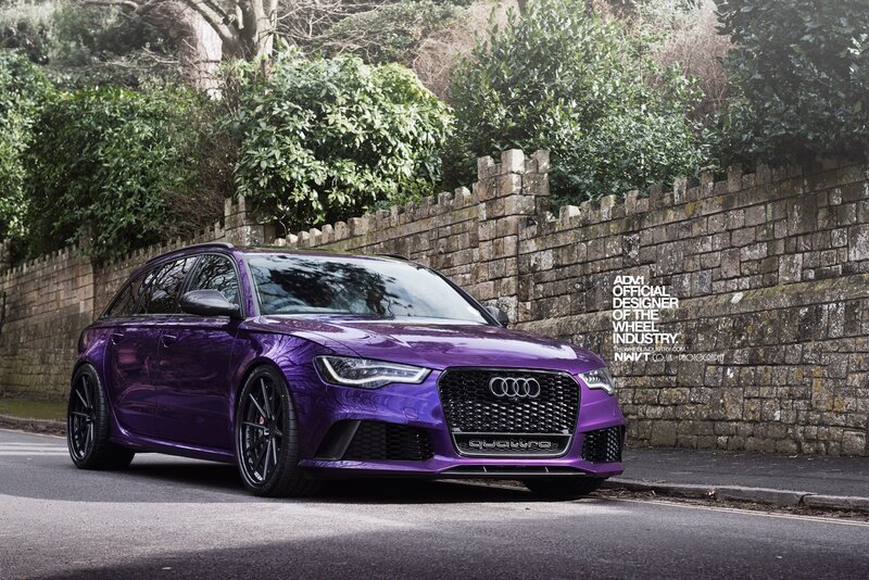 Purple Audi Station Wagon — Dramatic