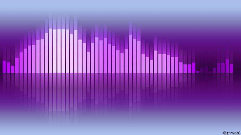 purple audio visualizer