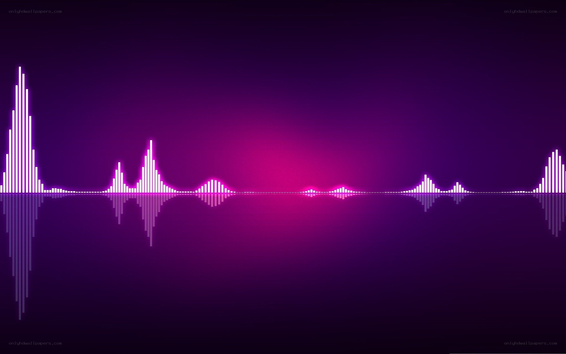 purple audio waveform animation