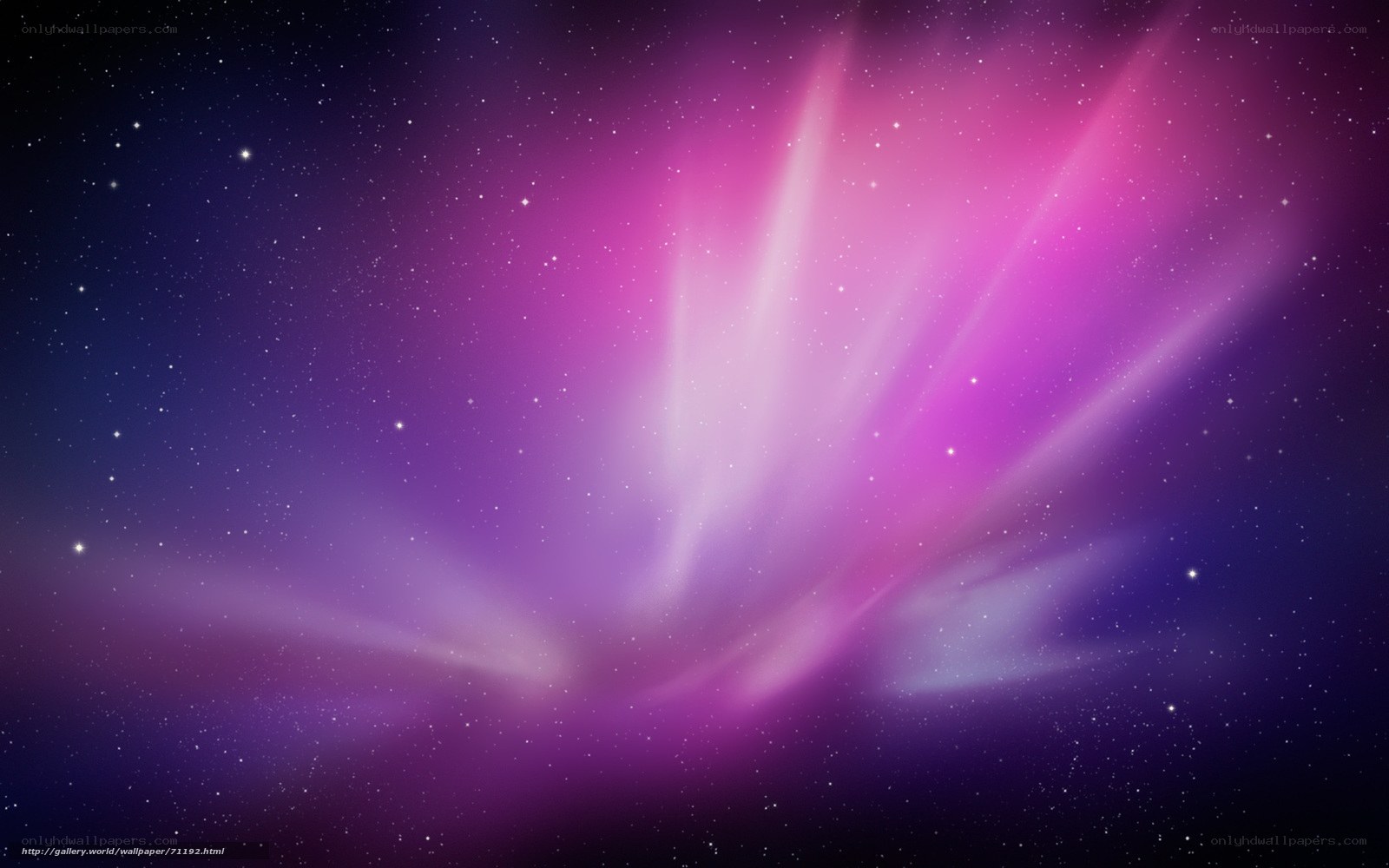 purple aurora in space