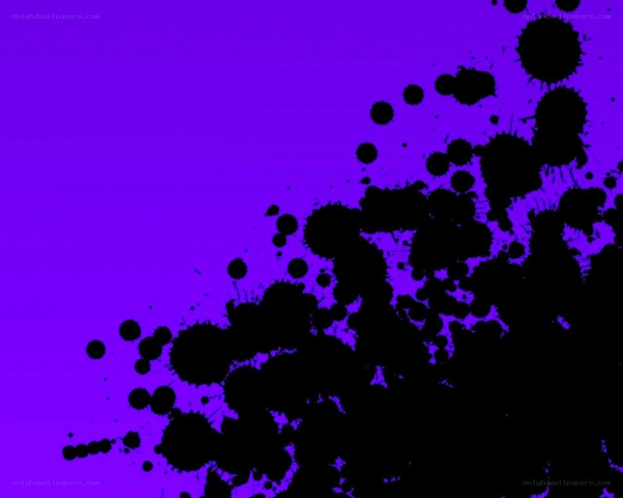 purple background with black splatters