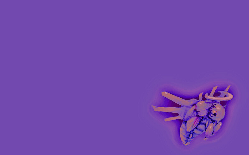 purple background with creature