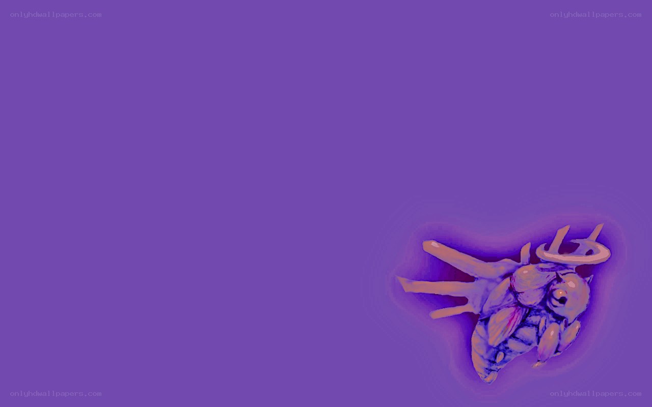 purple background with creature