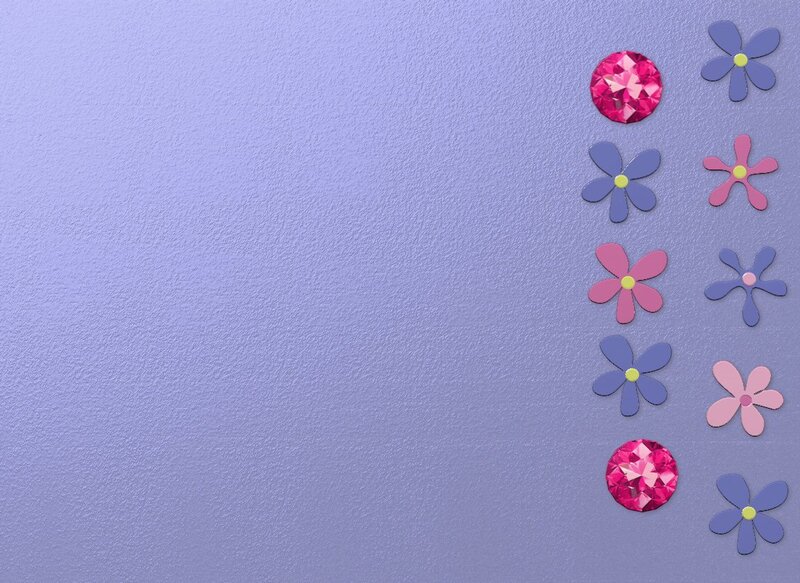 purple background with flowers
