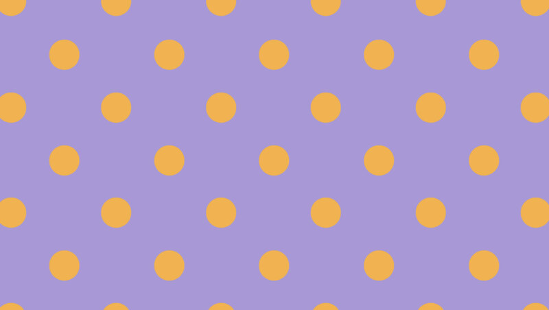 purple background with yellow polka dots