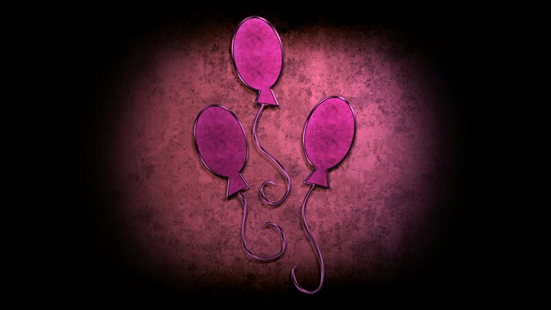 purple balloons on dark background