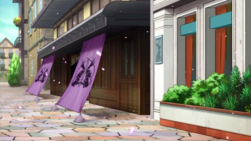 Purple Banners on Street