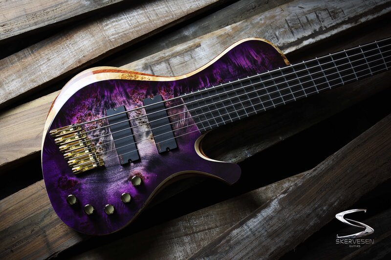 Purple Bass Guitar