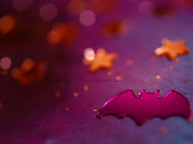 Purple Bat Decoration
