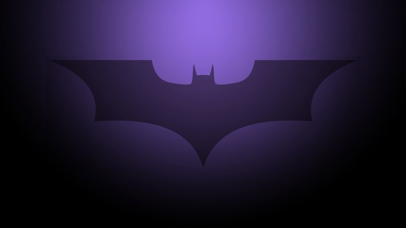purple bat symbol background