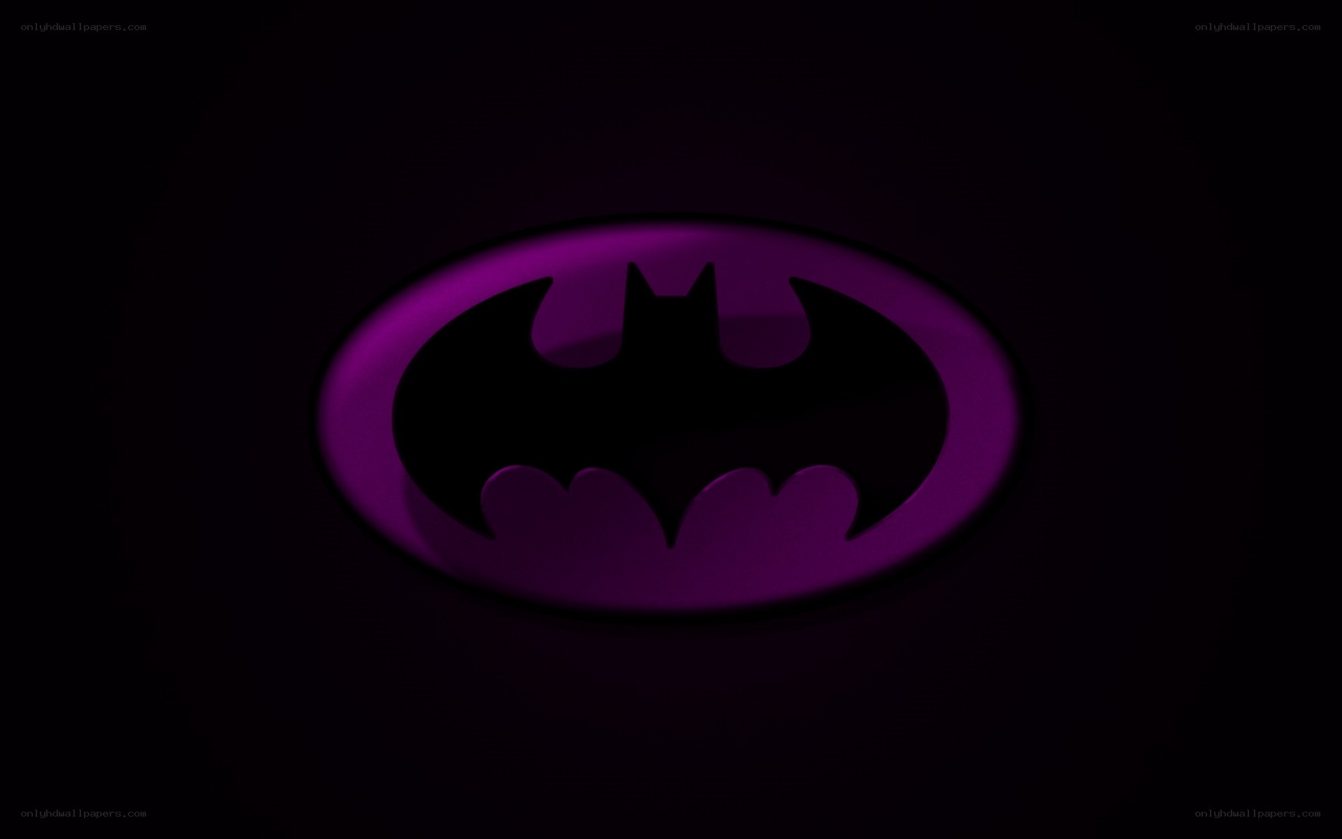 purple bat symbol logo