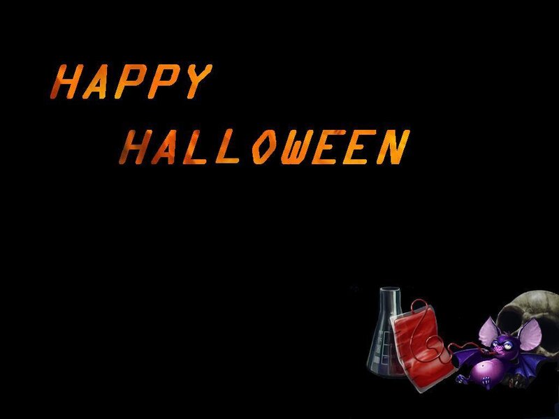 Purple Bat with Lab Equipment