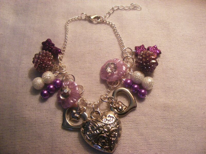 Purple Beaded Bracelet