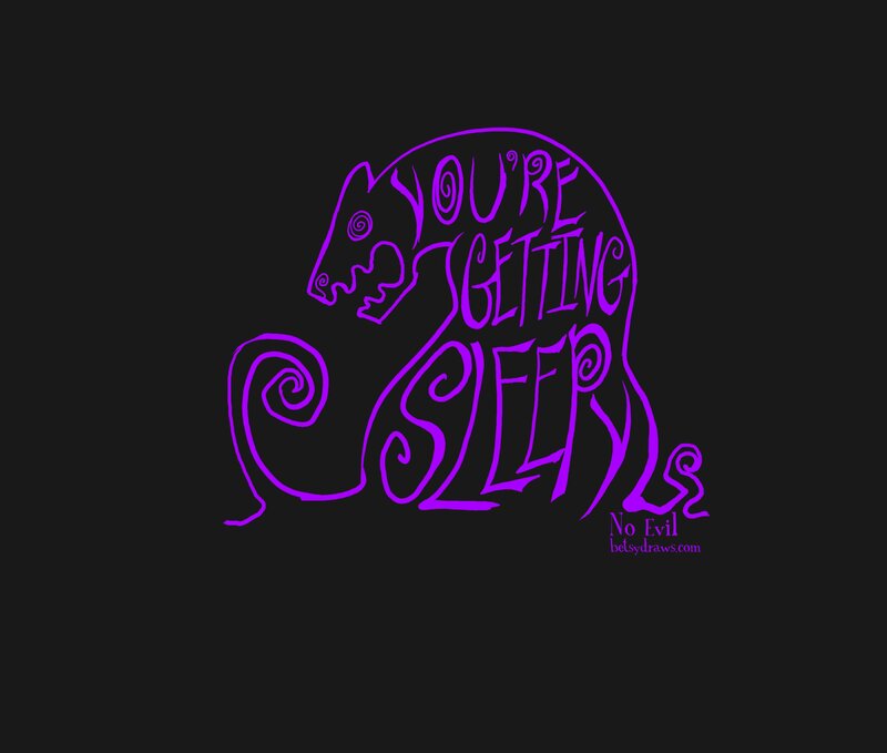 Purple Bear Outline