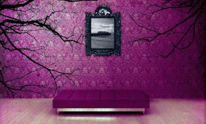 Purple Bench in Room