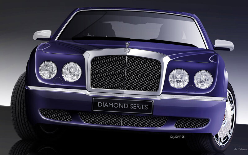 Purple Bentley Car