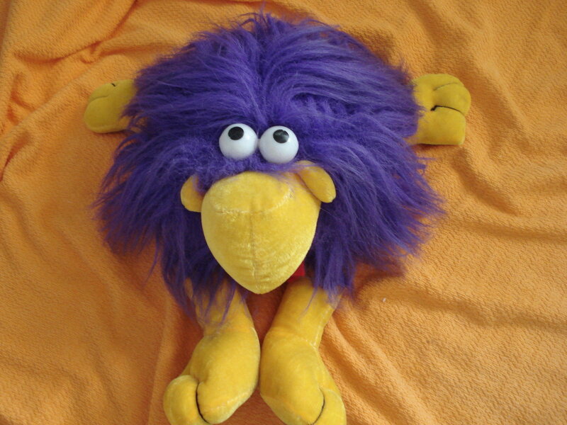 purple bird plush toy