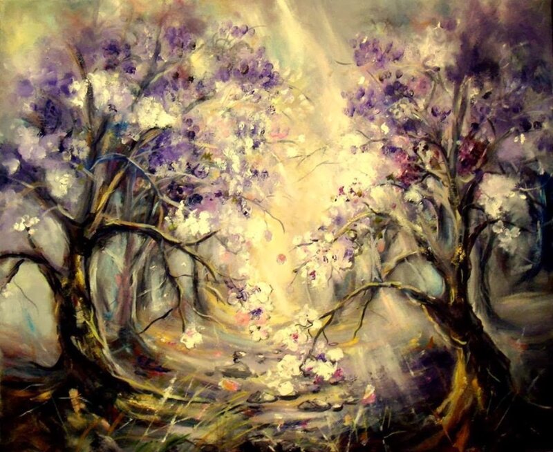 Purple-blossomed Trees — Purple, Serene