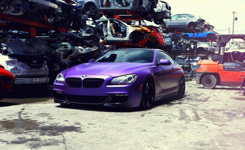 Purple BMW Coupe