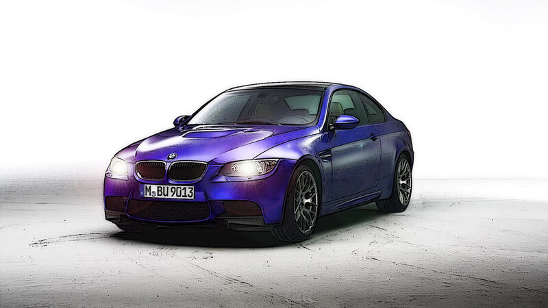 purple bmw m3 coupe