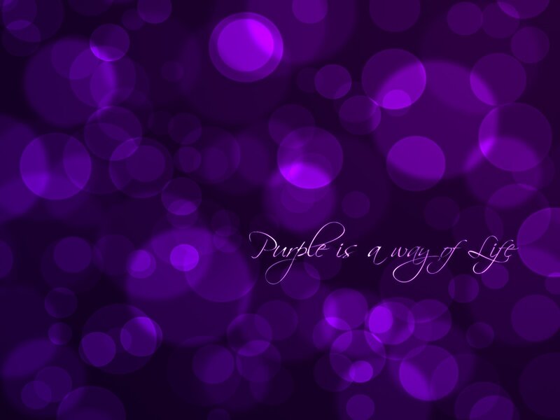 Purple bokeh background with text